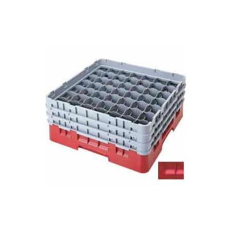Cambro Cambro - Camrack  Glass Rack 49 Compartments 8-1/2" Max. Height, Red,  49S800163